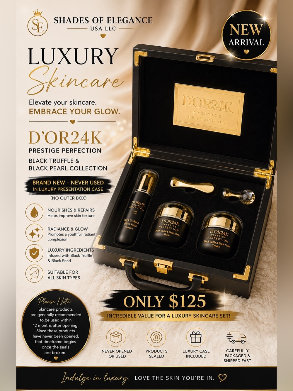 ✨ D’OR24K Prestige Perfection Luxury Skincare Set ✨
Brand New • Never Used • Lux